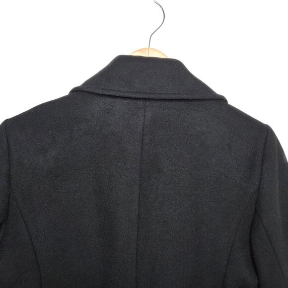 Lauren Ralph Lauren Women Double Breasted Wool Blend SZ 8 Black Peacoat Capsule - Picture 6 of 11